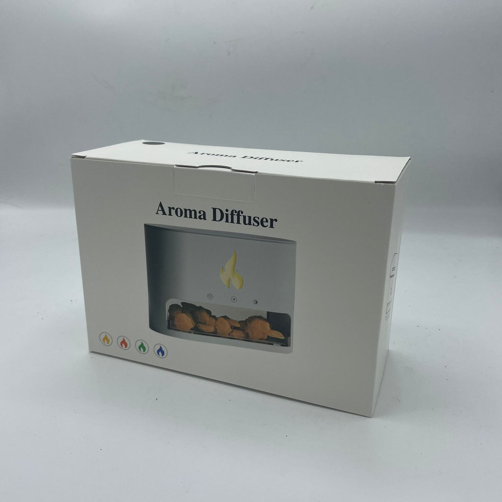 Difusor de Aroma Blaze - Cámara de Sal del Himalaya - USB-C - Efecto Llama (Sal incluida)