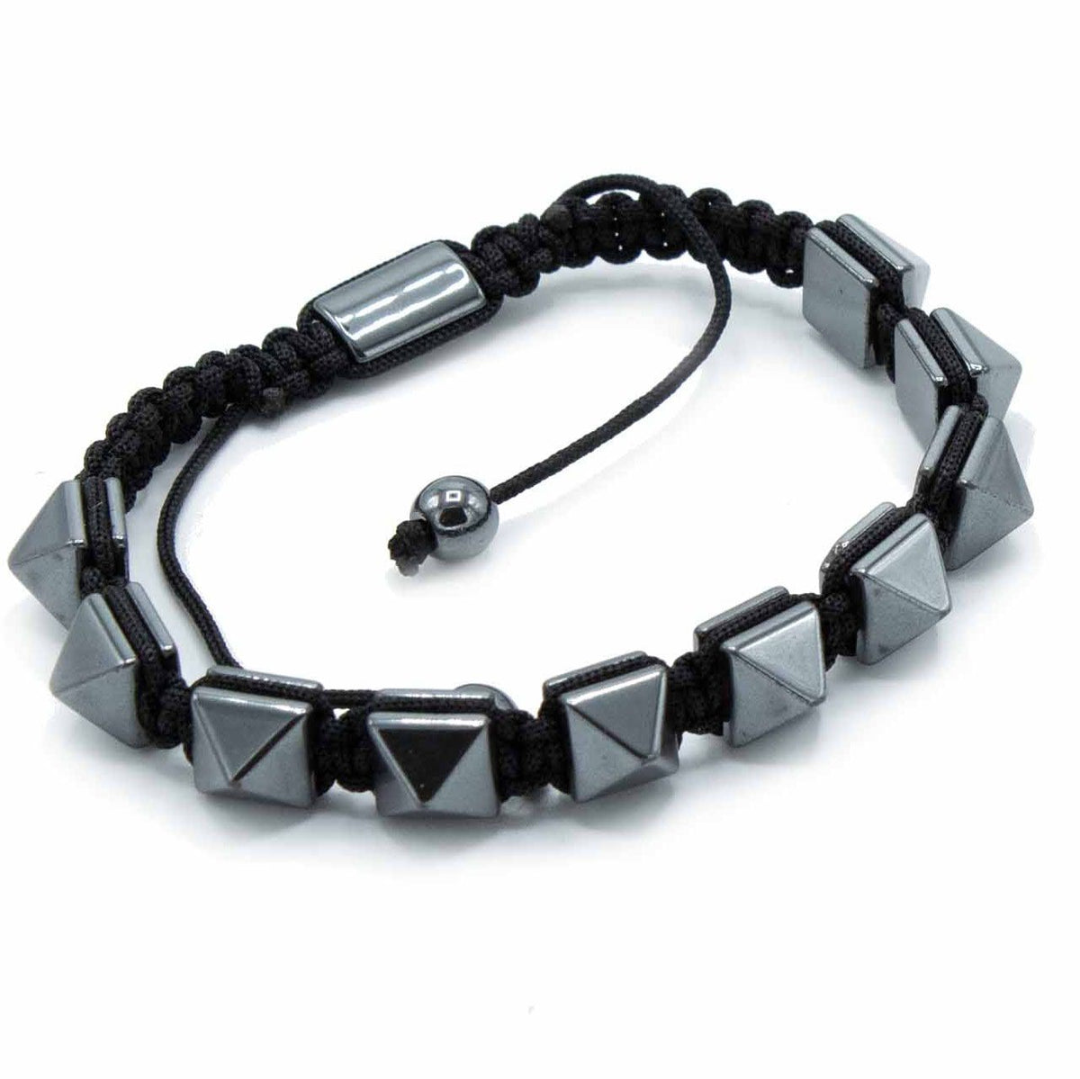 Pulsera Magnética Shamballa de Hematita -  Tachuelas