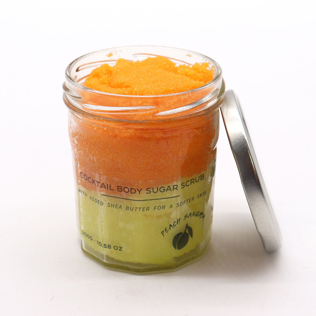 Exfoliante corporal de azúcar perfumado - Sangría de melocotón 300 g