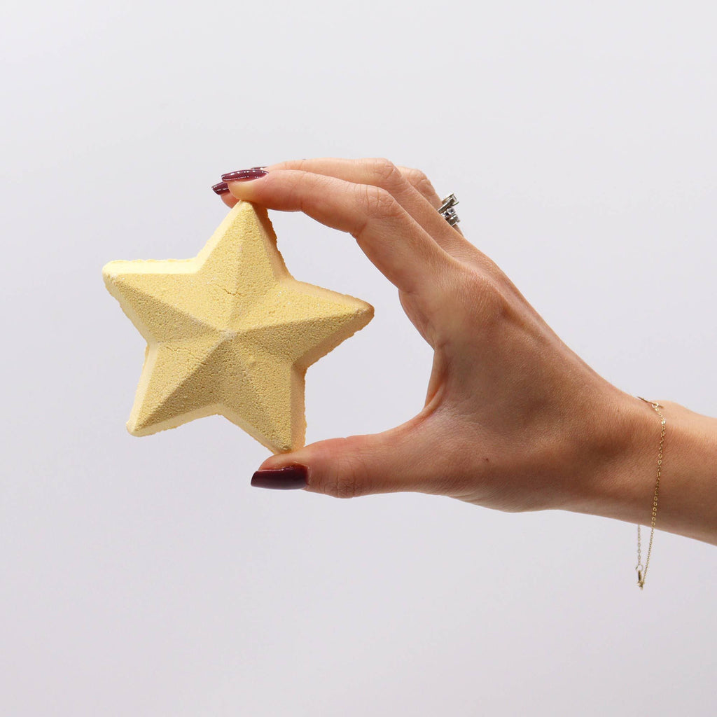 paquete de regalo de bombas de baño navideñas Star