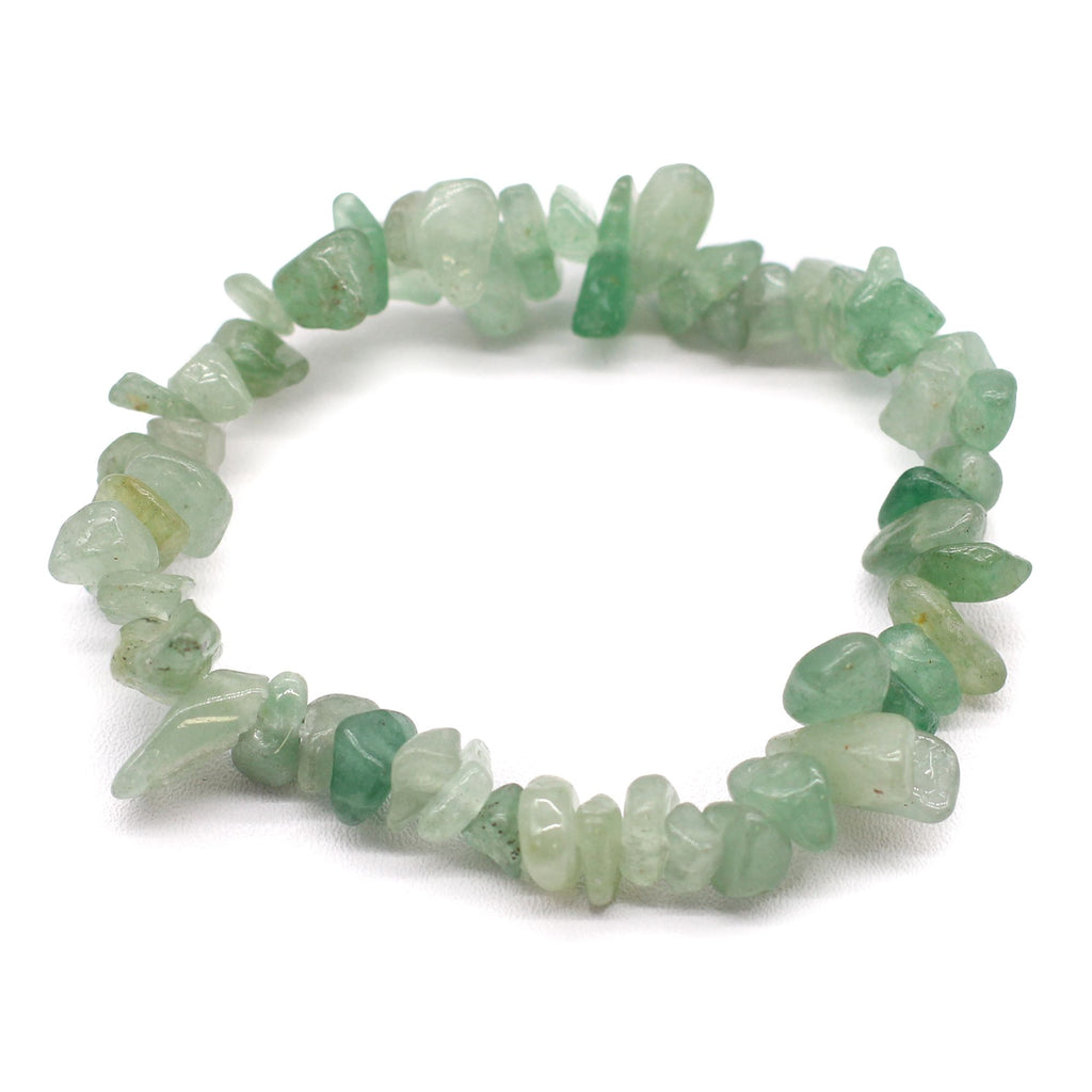 Bomba de baño con pulsera de gemas de aventurina verde