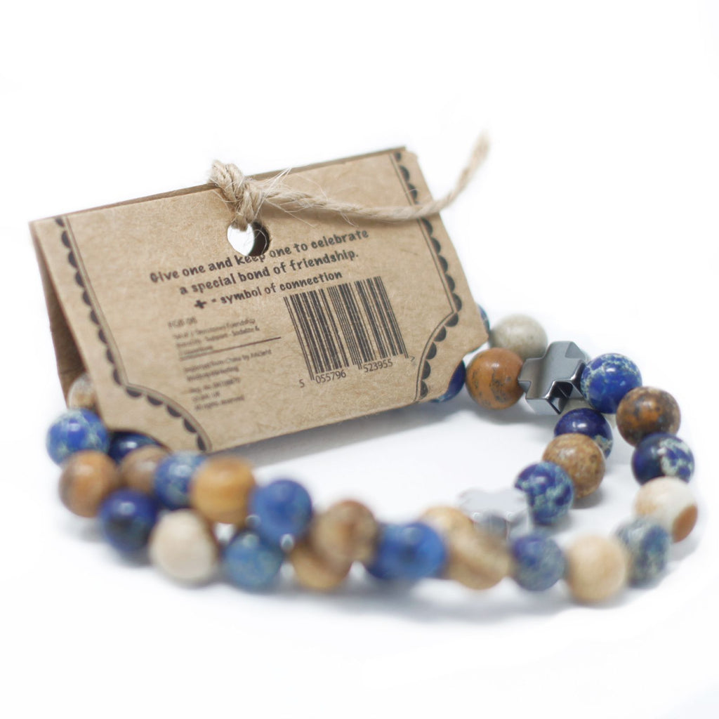 2 Pulseras con Piedras Preciosas - Eternidad