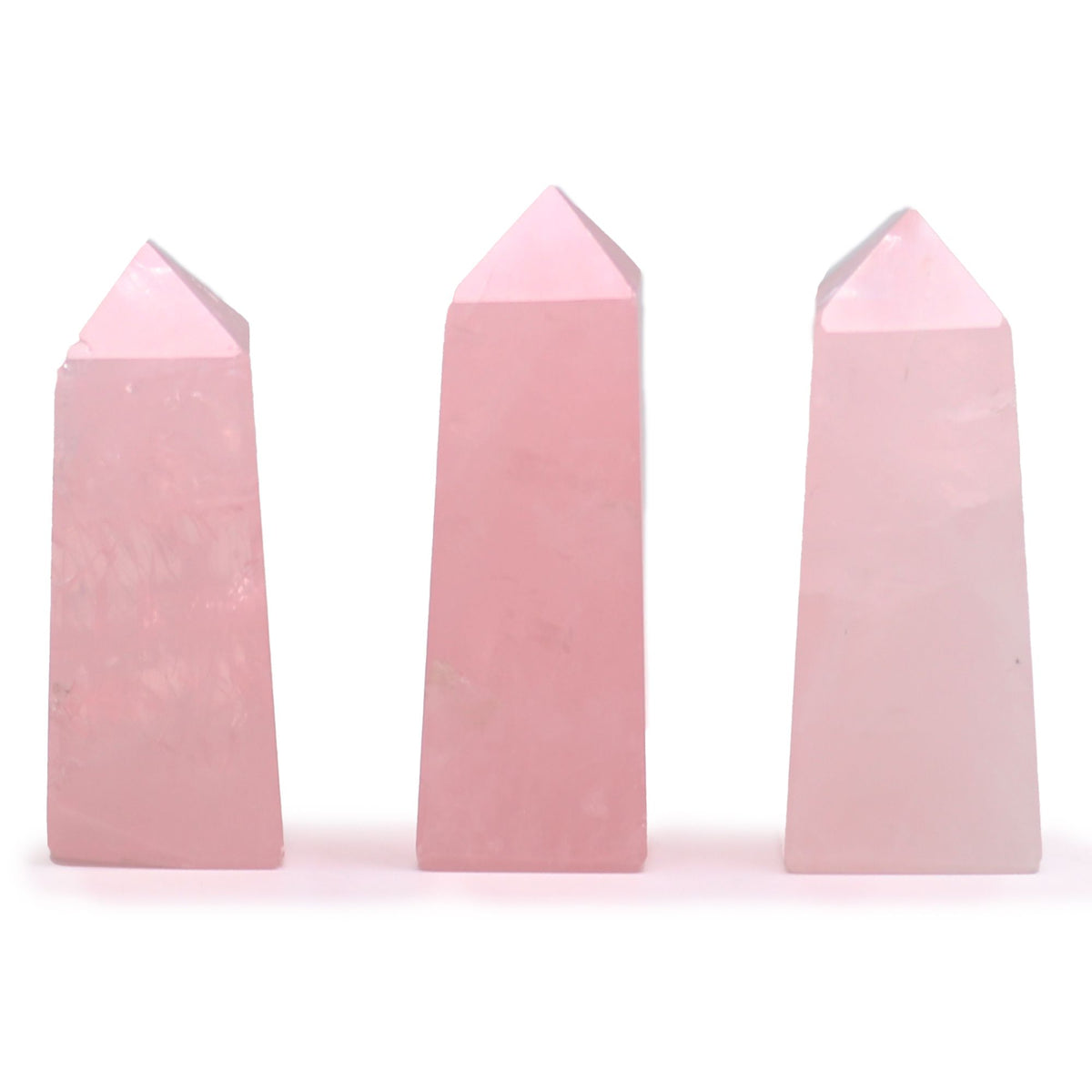 Obeliscos de Gemas aprox. 5 cm – Cuarzo Rosa