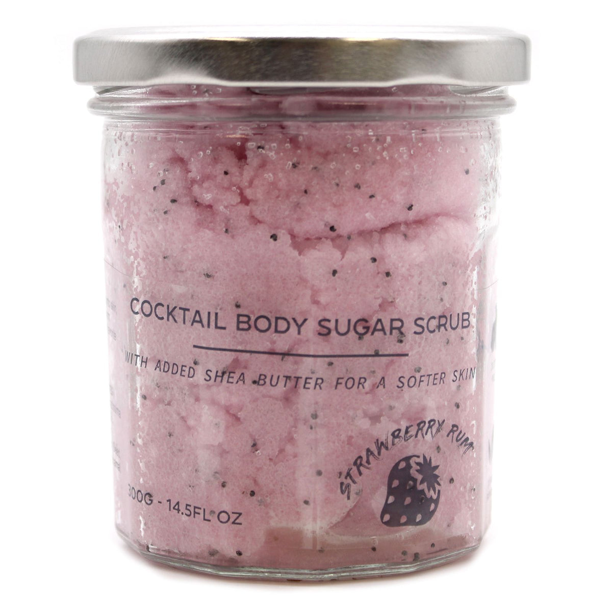 Exfoliante corporal de azúcar perfumado - Ron de fresa 300g