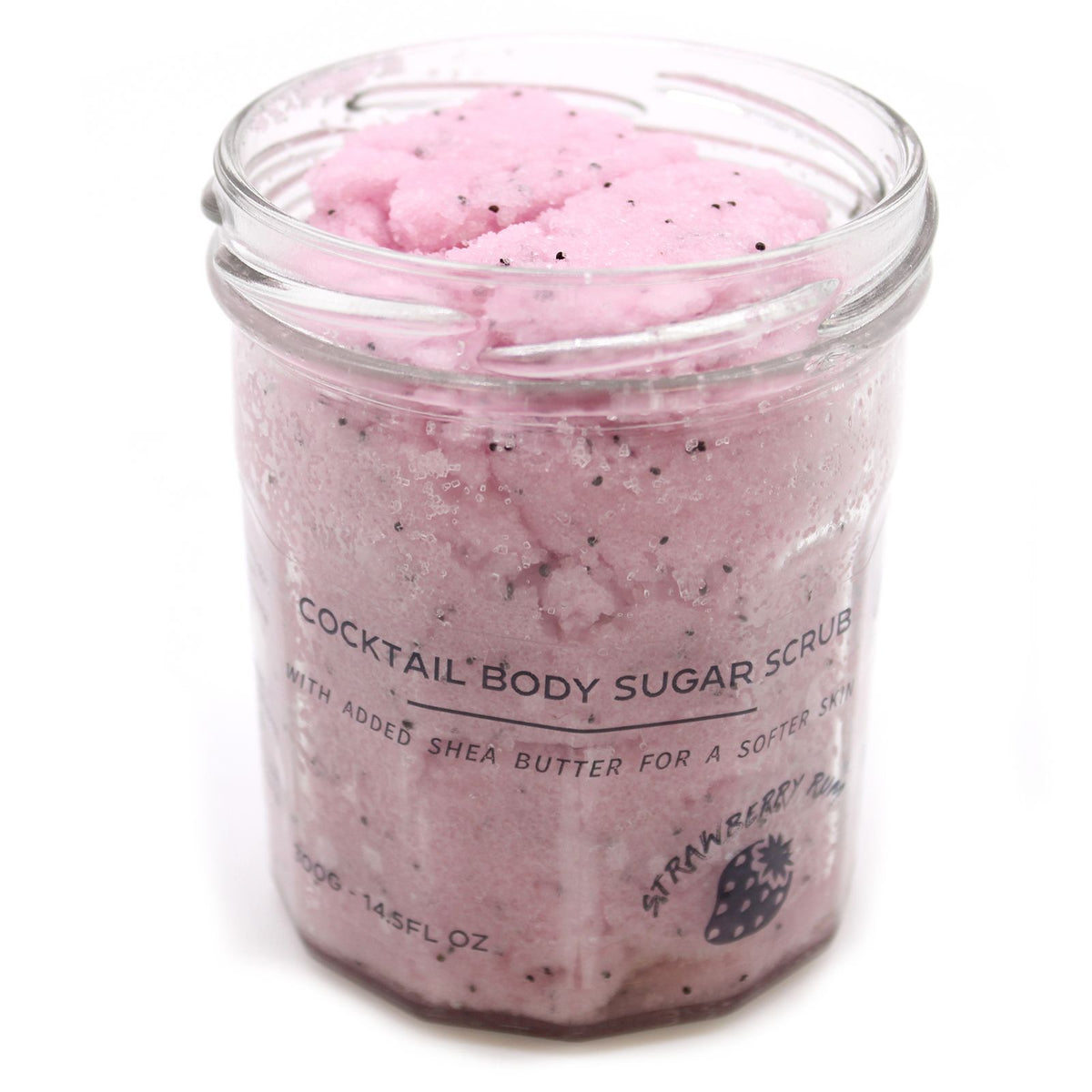 Exfoliante corporal de azúcar perfumado - Ron de fresa 300g