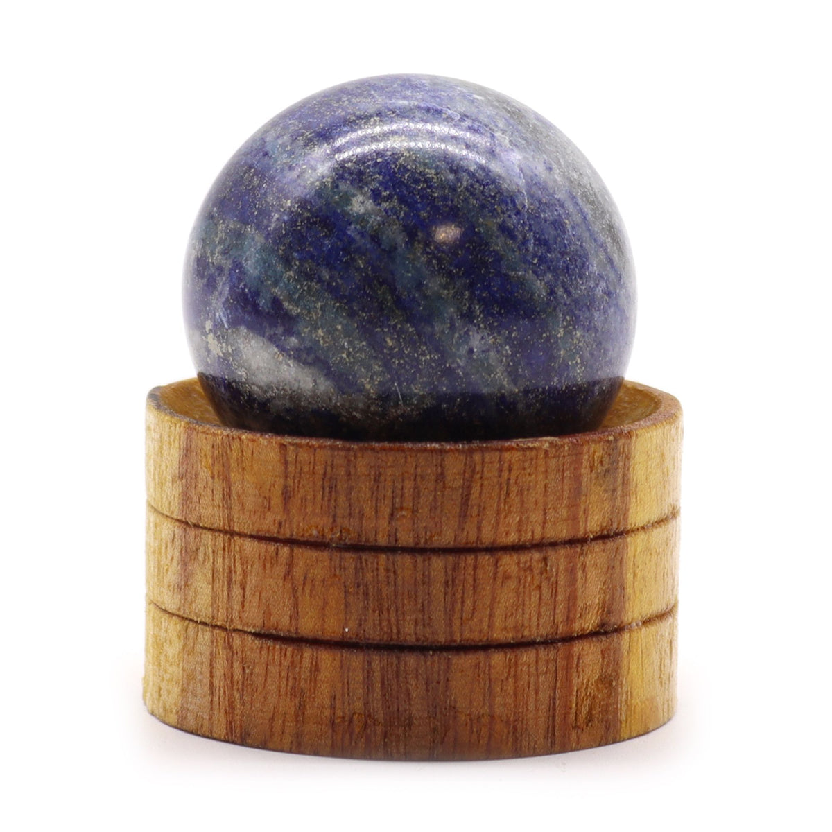 Esfera de cristal de 40 mm - Lapislázuli afgano con soporte