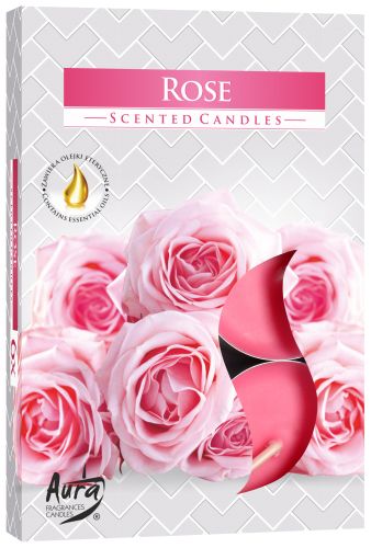 1x Set de 6 Velas de Té Perfumadas - Rose