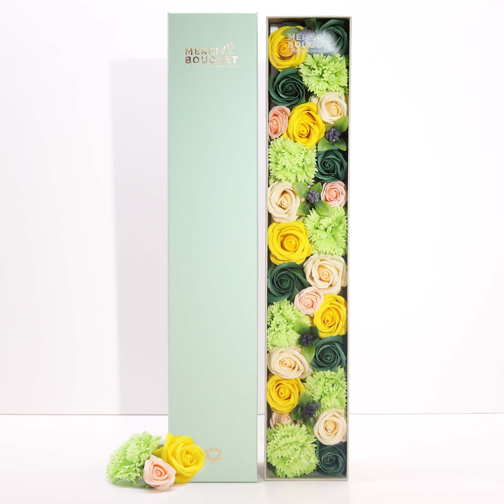 Caja extralarga de flores de jabón — Primavera
