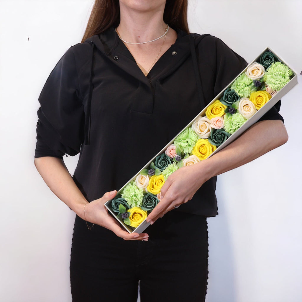Caja extralarga de flores de jabón — Primavera