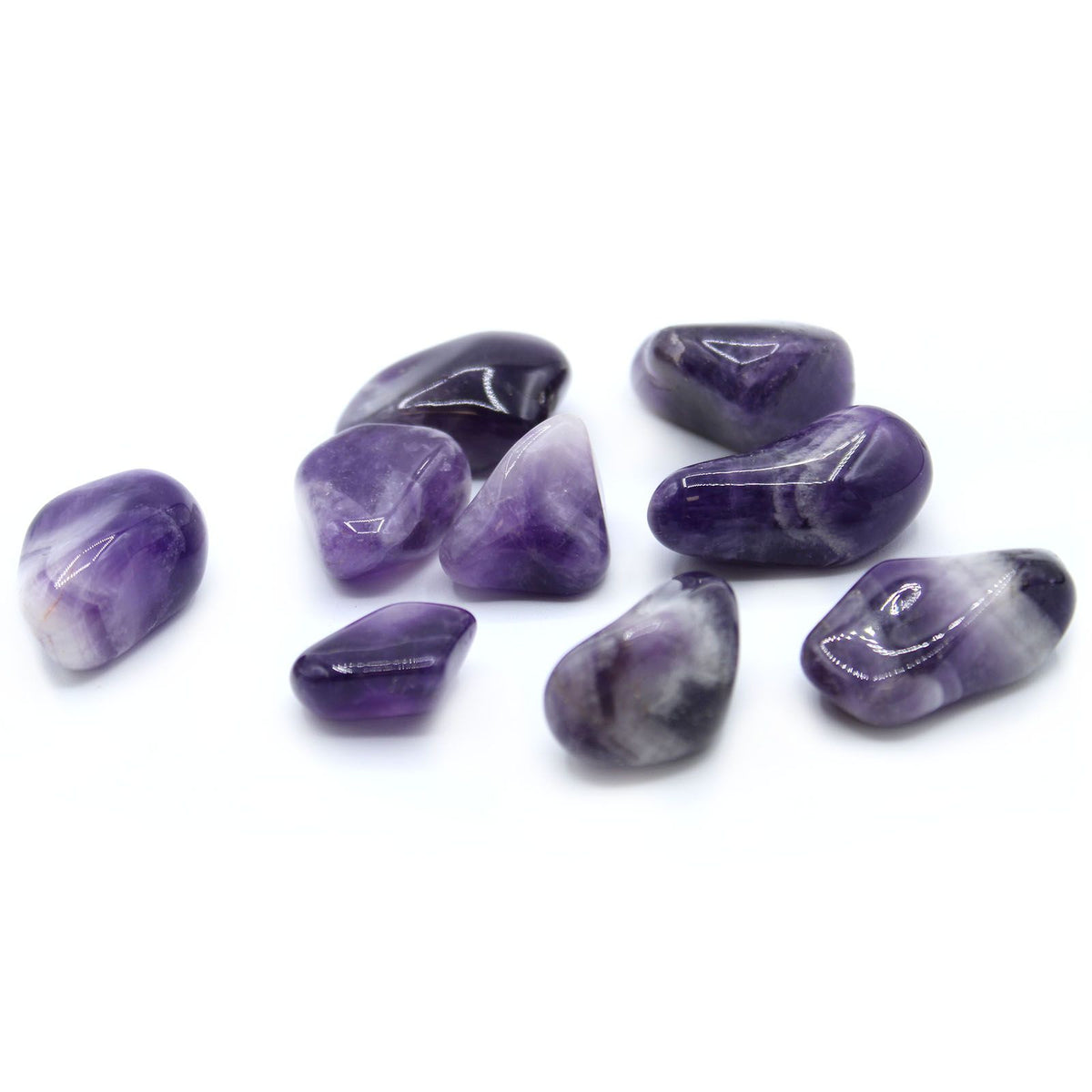 Piedras Pulidas L - Amatista vetada